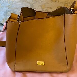 Frances Valentine Brown Leather Shoulder Bag